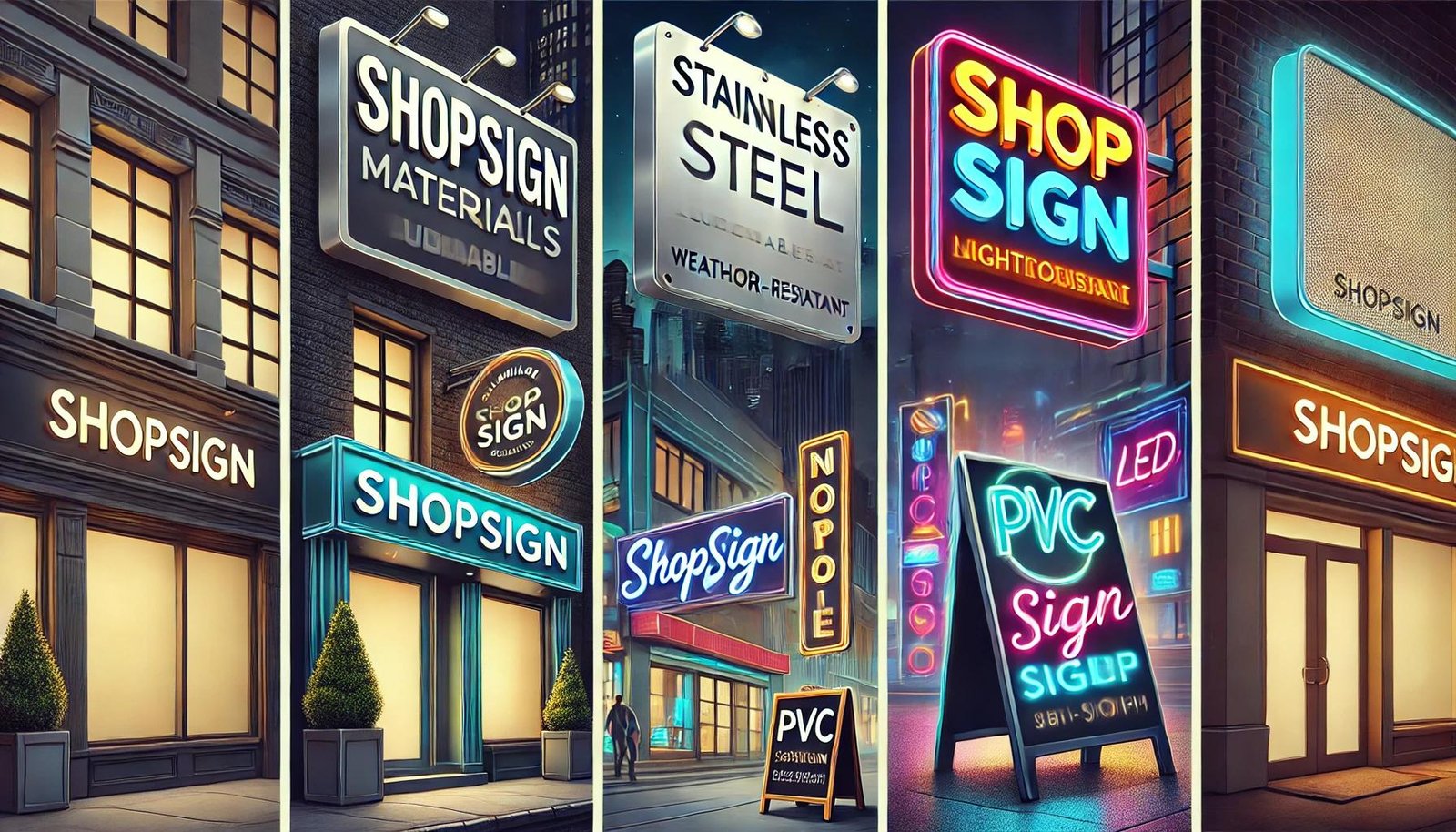 material shopsign