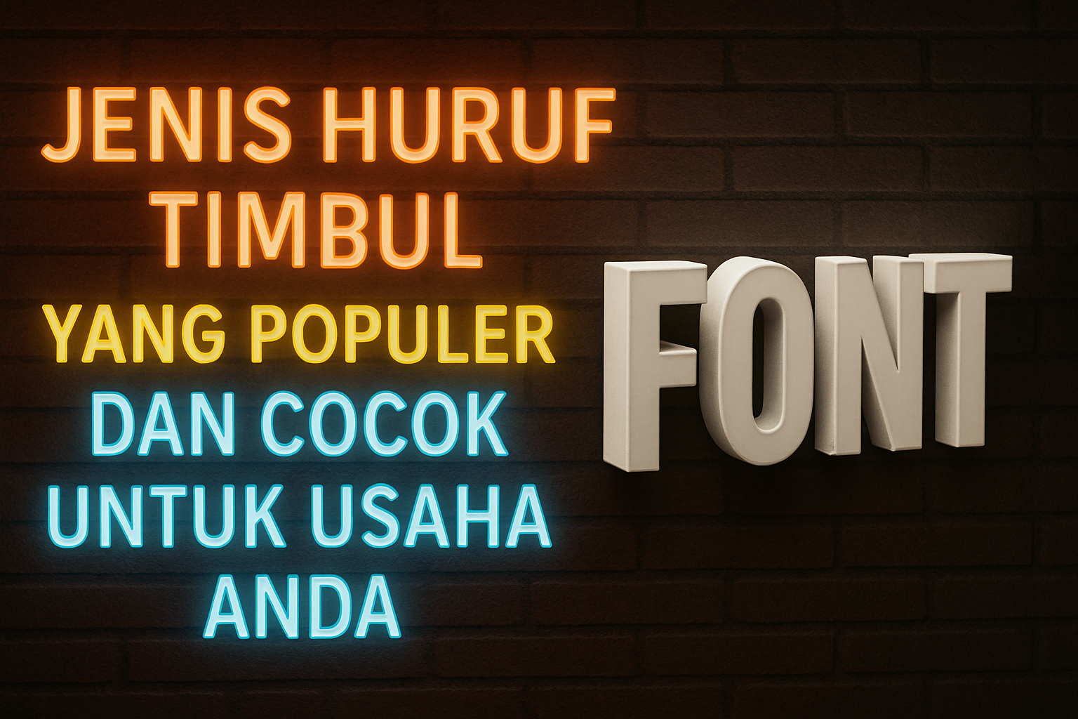 Jenis Huruf Timbul
