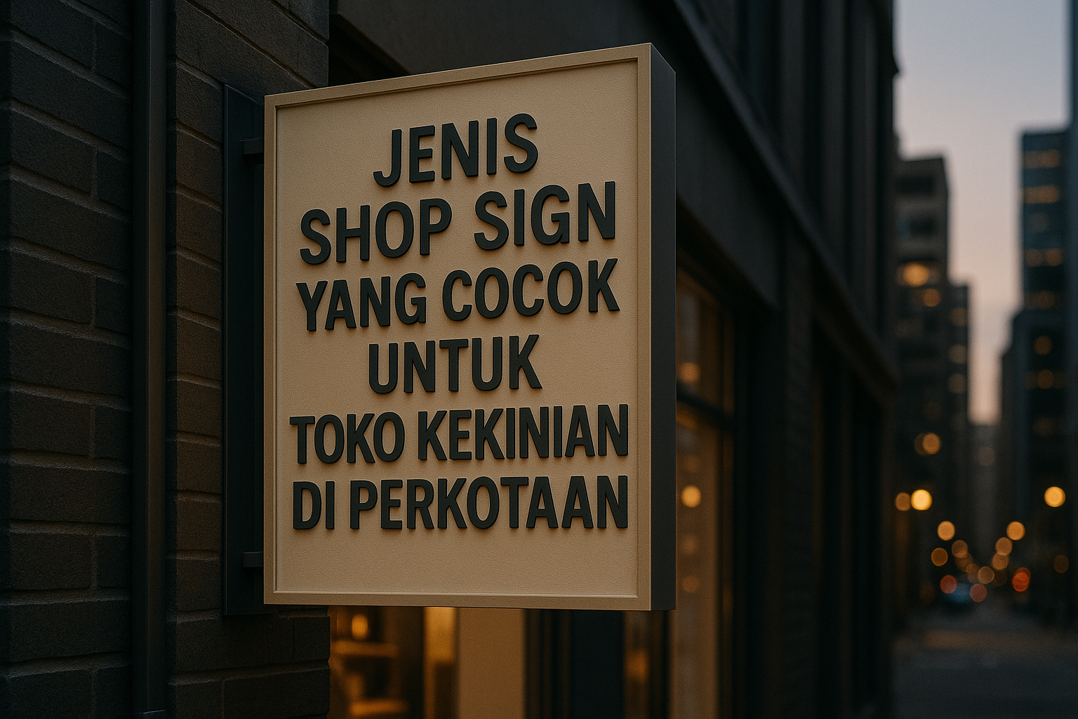 Jenis Shop Sign