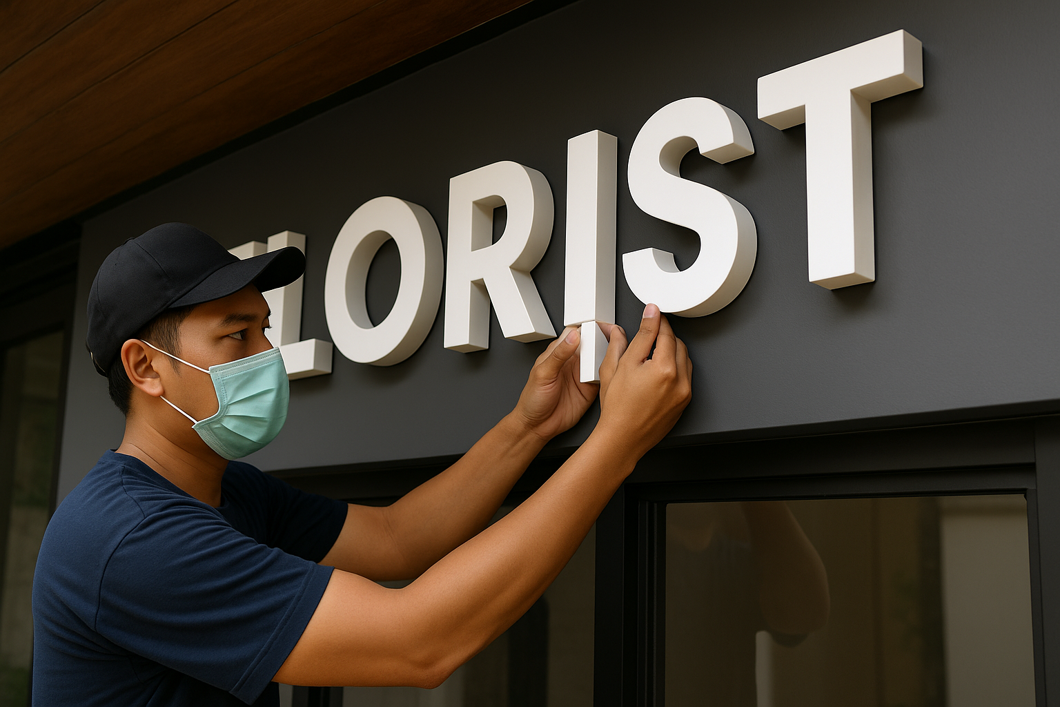 Cara Memasang Huruf Timbul