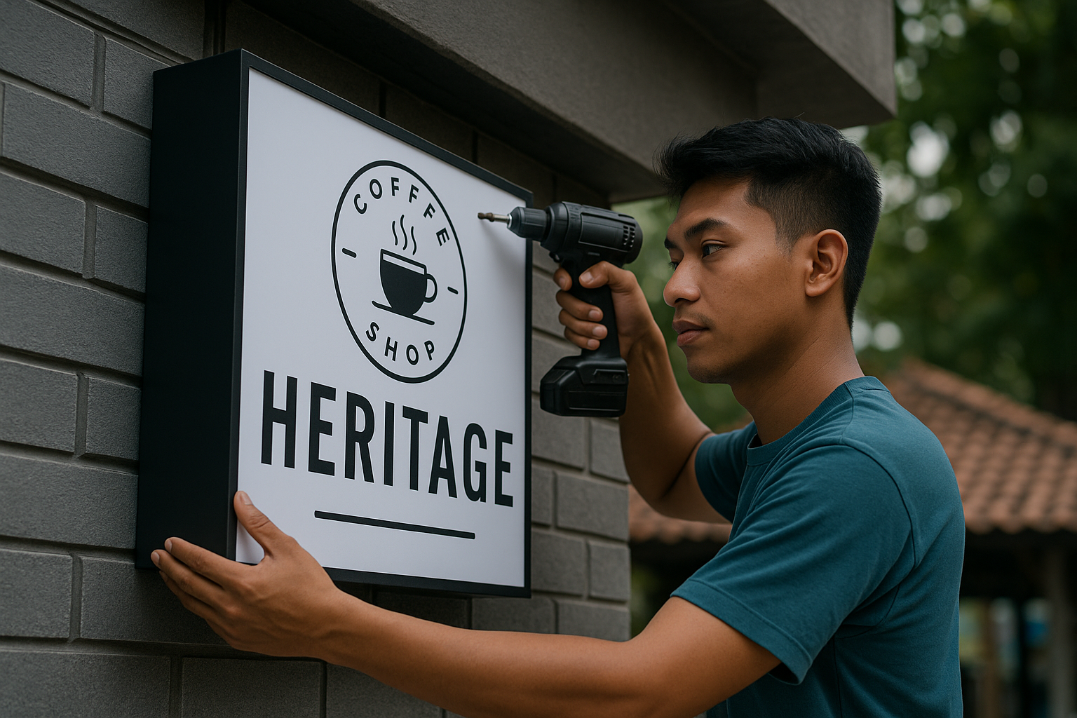 Teknik Memasang Shopsign