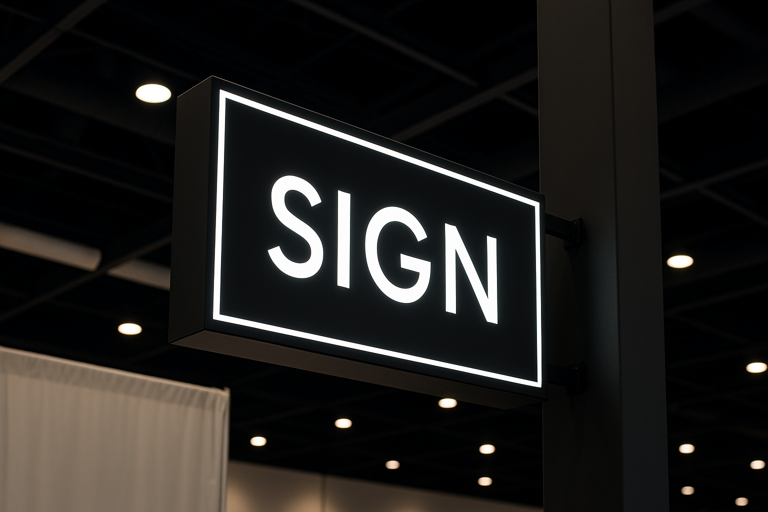 Neonsign Kotak Minimalis