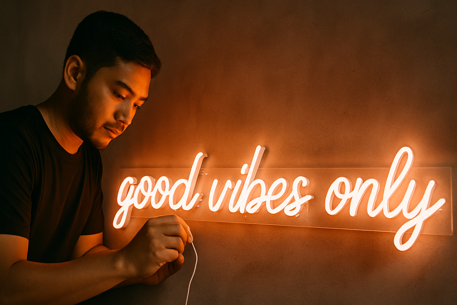 Desain Neonsign Panjang