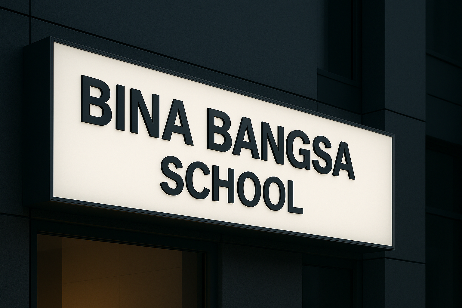 Huruf Timbul BSD City Bina Bangsa School