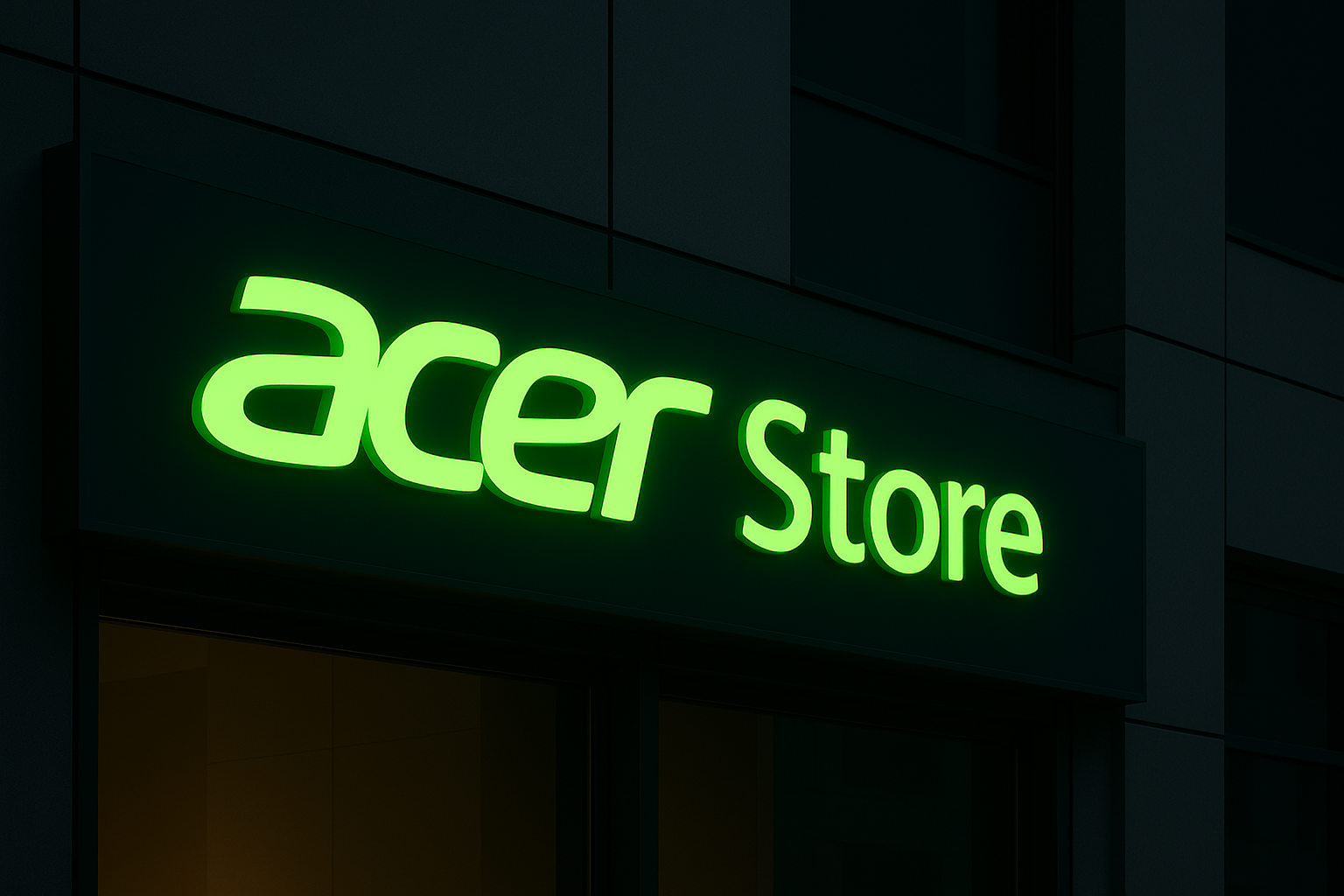 Neonsign Alam Sutera Acer Store