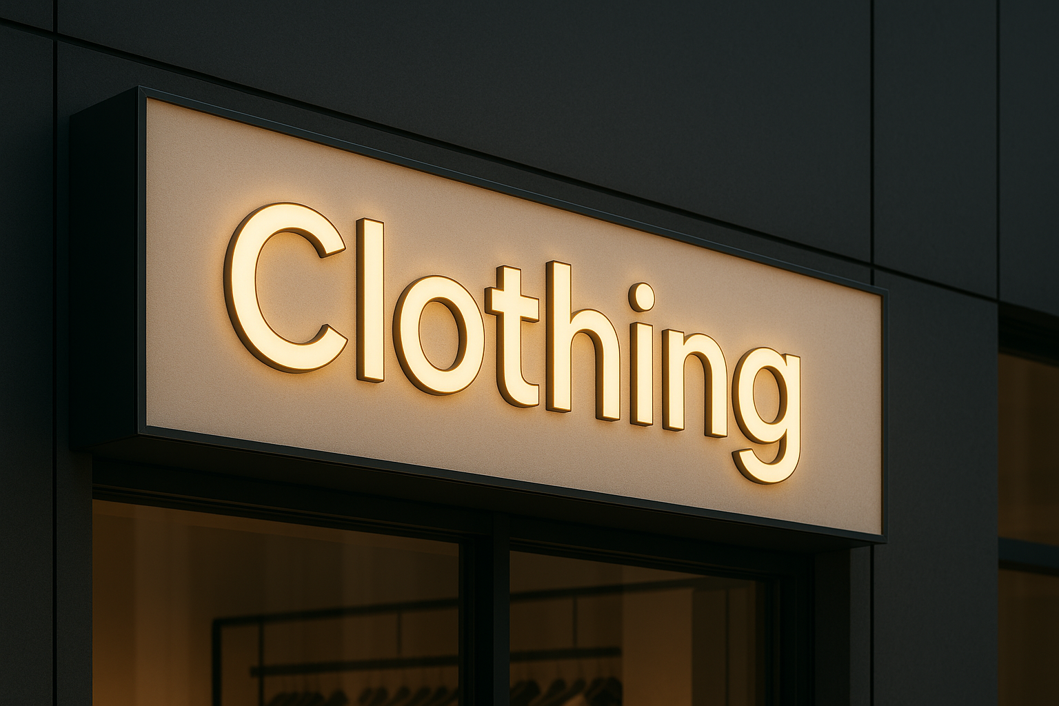 Neonsign Alam Sutera Toko Baju Minimalis