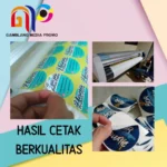 Cetak Stiker, Stiker Label, Sticker Label Vinyl Kemasan Anti Air – 12.5×3.5 - Image 3