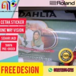 Cetak Stiker | Sticker One Way